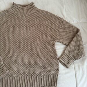 Cozy Knit Women's Sweater - Tan